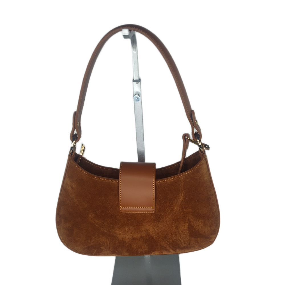 Charlie Leather Stazalina Rich Cognac/Brown Small Handbag & Crossbody - NWT - Picture 2 of 12